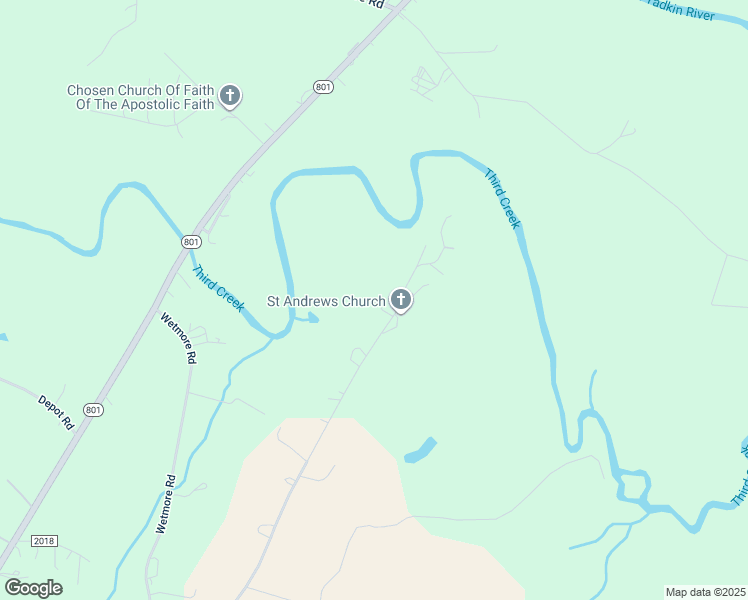 map of restaurants, bars, coffee shops, grocery stores, and more near 1180 Saint Andrews Church Road in Woodleaf