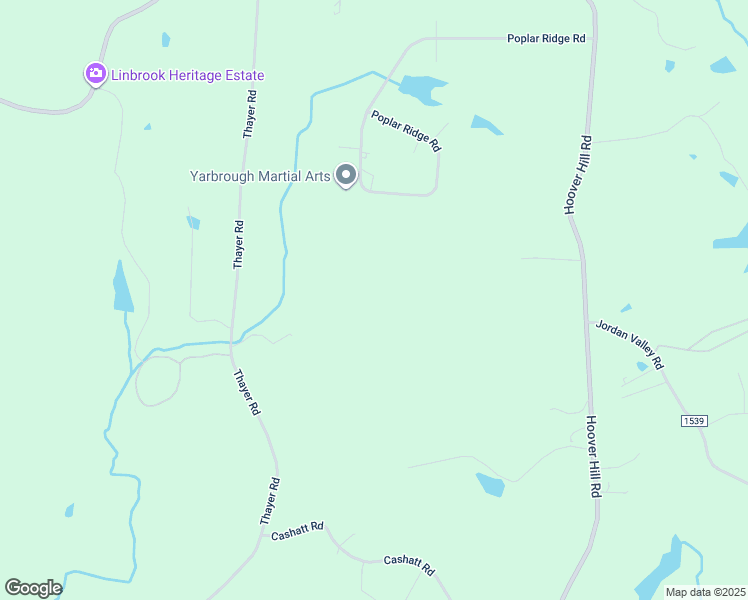 map of restaurants, bars, coffee shops, grocery stores, and more near 1 Thayer Road in Trinity