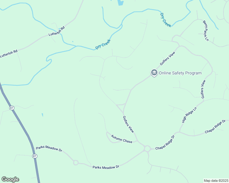 map of restaurants, bars, coffee shops, grocery stores, and more near 131 Birdie Court in Pittsboro
