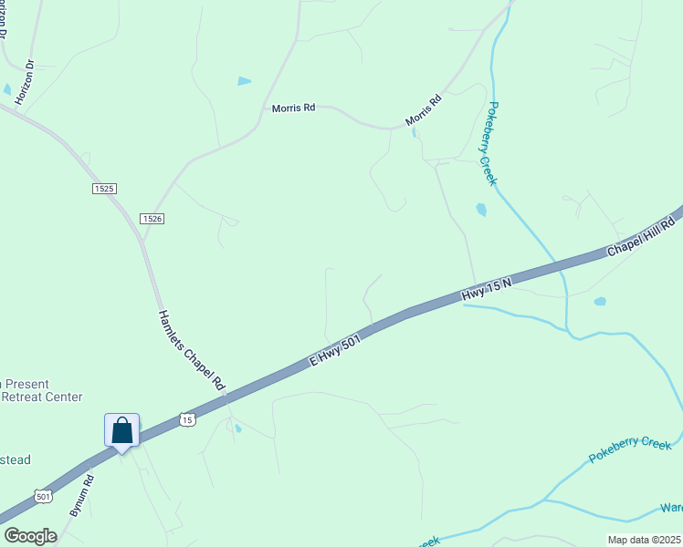 map of restaurants, bars, coffee shops, grocery stores, and more near 232 Lanes Legacy in Pittsboro