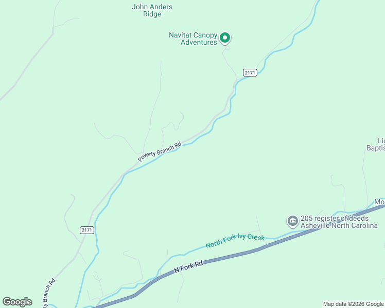 map of restaurants, bars, coffee shops, grocery stores, and more near 191 Poverty Branch Road in Barnardsville