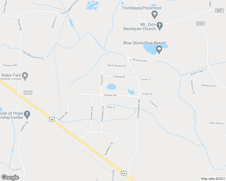 map of restaurants, bars, coffee shops, grocery stores, and more near 837 Decker Road in Thomasville