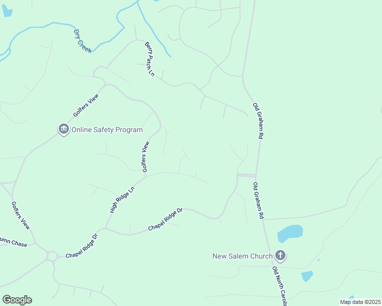 map of restaurants, bars, coffee shops, grocery stores, and more near 38 Barn Owl in Pittsboro
