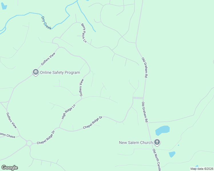 map of restaurants, bars, coffee shops, grocery stores, and more near 38 Barn Owl in Pittsboro