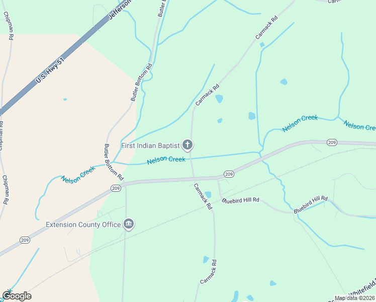 map of restaurants, bars, coffee shops, grocery stores, and more near 1557 Carmack Road in Ripley