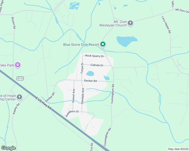 map of restaurants, bars, coffee shops, grocery stores, and more near 837 Decker Road in Thomasville