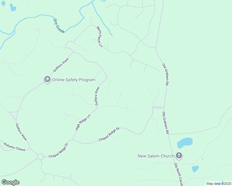 map of restaurants, bars, coffee shops, grocery stores, and more near 55 Barn Owl in Pittsboro