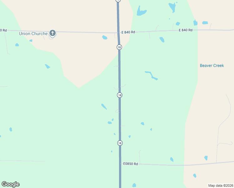 map of restaurants, bars, coffee shops, grocery stores, and more near 840414 Oklahoma 18 in Chandler