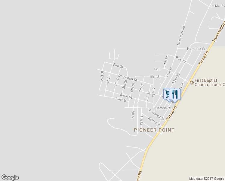 map of restaurants, bars, coffee shops, grocery stores, and more near 13538 Birch Street in Searles Valley