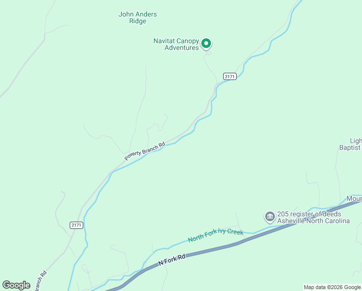 map of restaurants, bars, coffee shops, grocery stores, and more near 191 Poverty Branch Road in Barnardsville