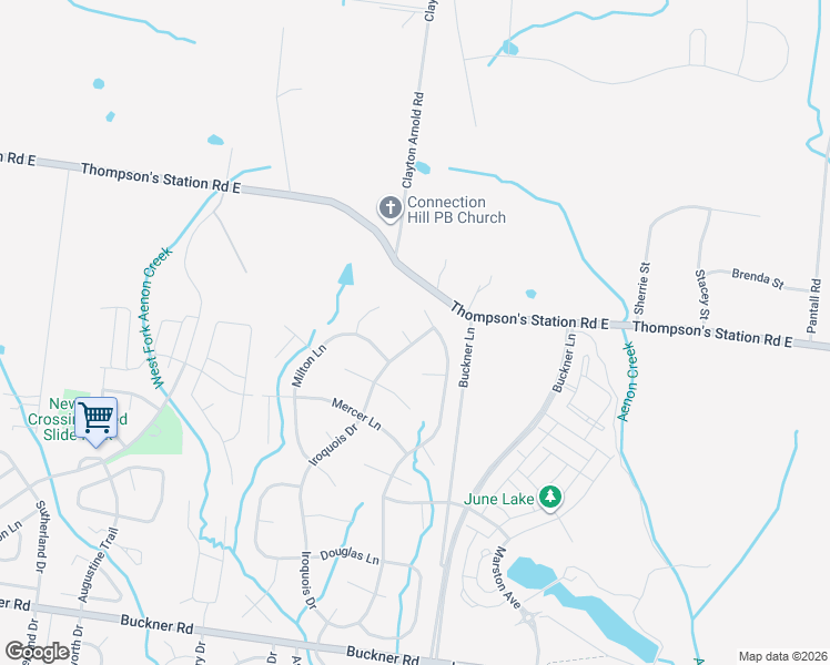 map of restaurants, bars, coffee shops, grocery stores, and more near 3014 Iroquois Drive in Thompson's Station