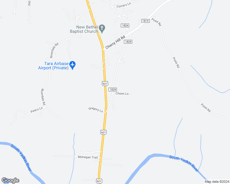 map of restaurants, bars, coffee shops, grocery stores, and more near 585 Boxwood Church Road in Mocksville