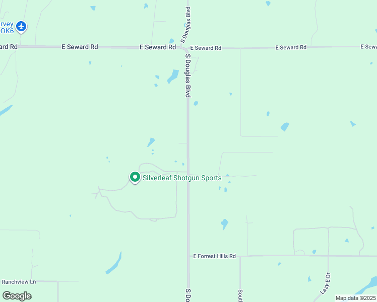 map of restaurants, bars, coffee shops, grocery stores, and more near 8474 South Douglas Boulevard in Guthrie