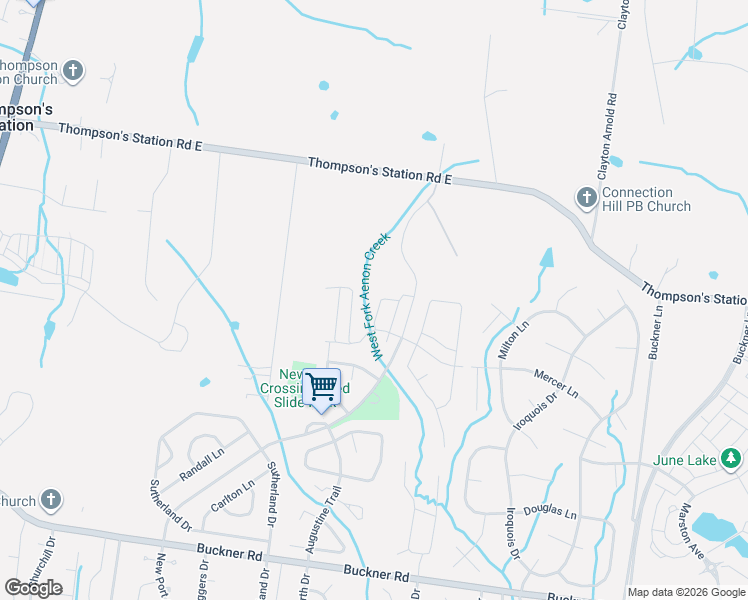 map of restaurants, bars, coffee shops, grocery stores, and more near 3031 New Port Valley Circle in Thompson's Station