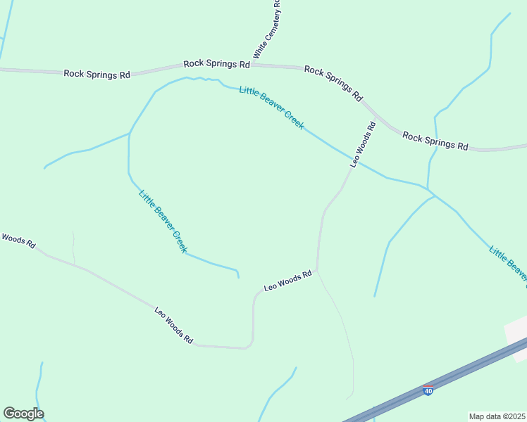 map of restaurants, bars, coffee shops, grocery stores, and more near in Parkers Crossroads