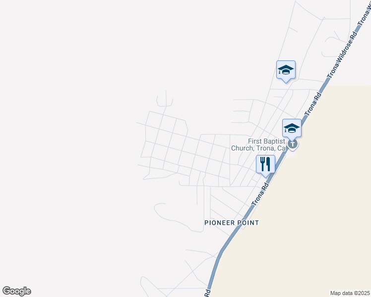 map of restaurants, bars, coffee shops, grocery stores, and more near 84647 5th Street in Searles Valley