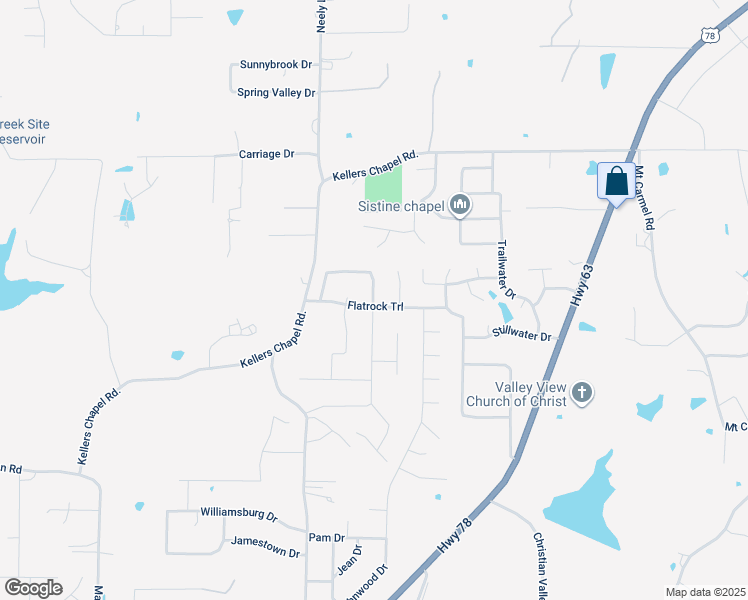 map of restaurants, bars, coffee shops, grocery stores, and more near 2400 Granite Pointe in Jonesboro