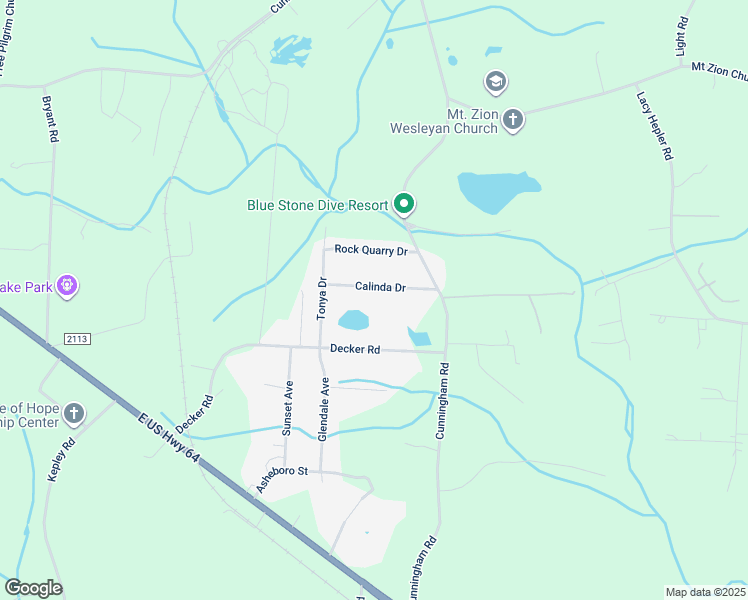 map of restaurants, bars, coffee shops, grocery stores, and more near 295 Calinda Drive in Thomasville
