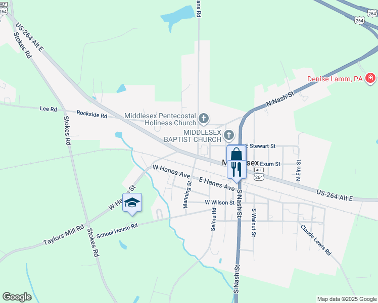 map of restaurants, bars, coffee shops, grocery stores, and more near 11708 West Finch Avenue in Middlesex
