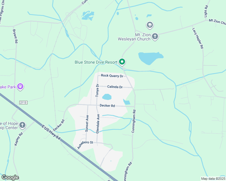 map of restaurants, bars, coffee shops, grocery stores, and more near 295 Calinda Drive in Thomasville
