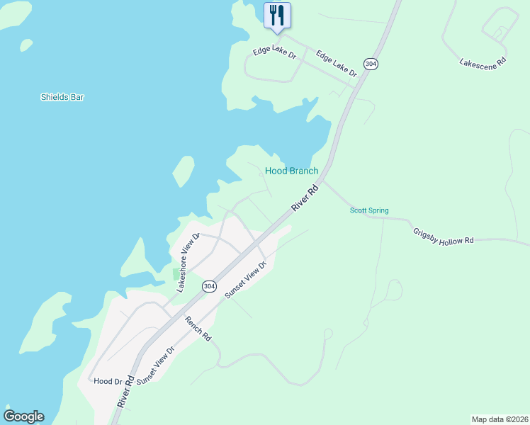 map of restaurants, bars, coffee shops, grocery stores, and more near 109 Garlington Drive in Kingston