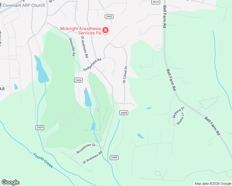 map of restaurants, bars, coffee shops, grocery stores, and more near 618 Saint Andrews Road in Statesville