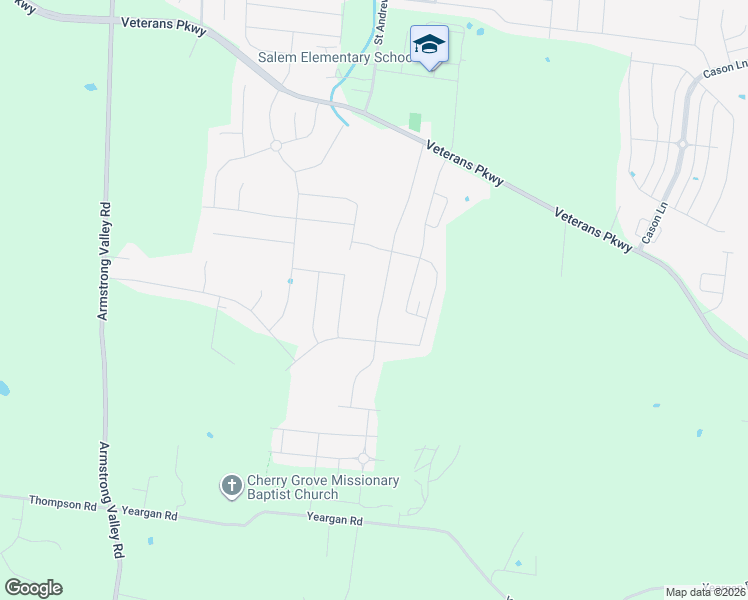 map of restaurants, bars, coffee shops, grocery stores, and more near 3632 Pitchers Lane in Murfreesboro