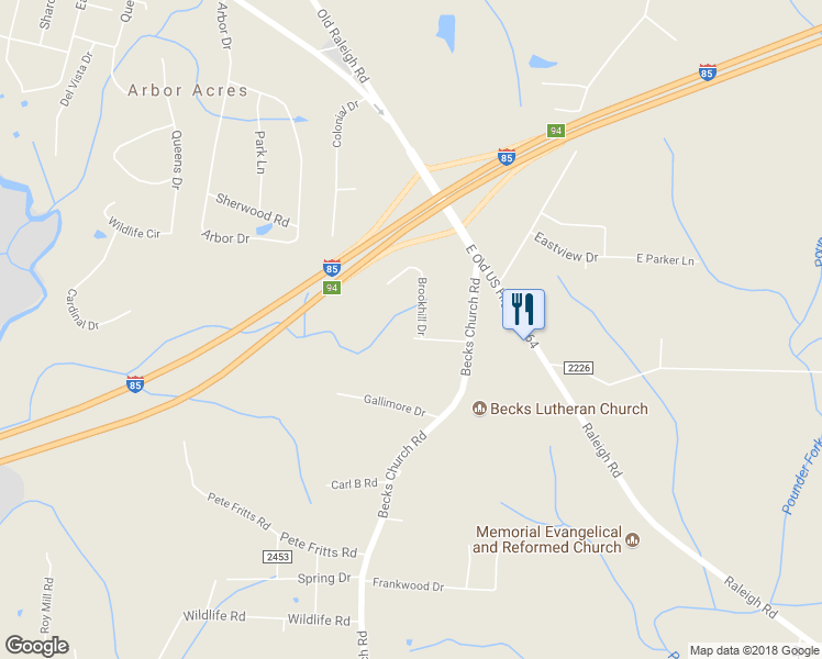 map of restaurants, bars, coffee shops, grocery stores, and more near 115 Brookhill Drive in Lexington