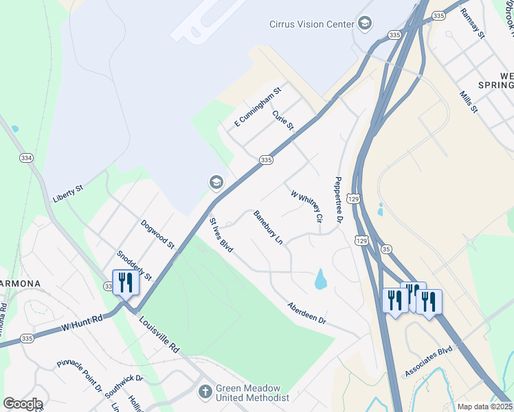 map of restaurants, bars, coffee shops, grocery stores, and more near 597 Wedgwood Drive in Alcoa