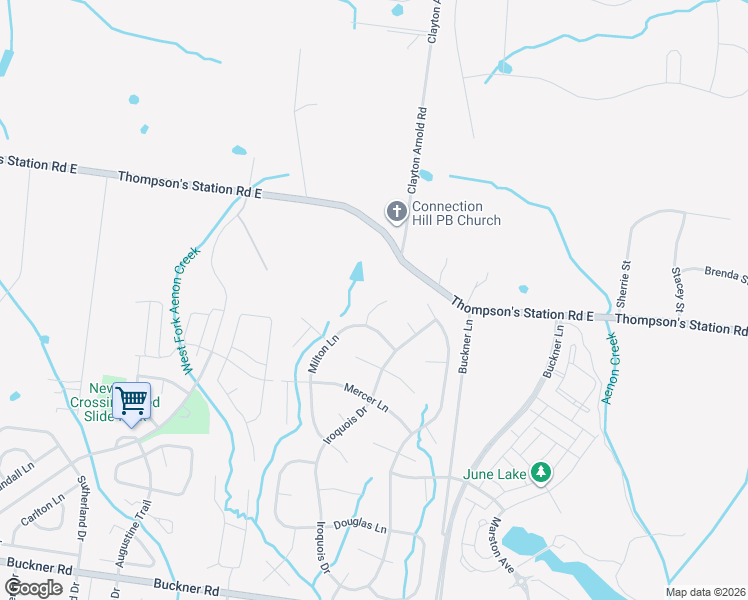 map of restaurants, bars, coffee shops, grocery stores, and more near 3310 Milton Court in Thompson's Station