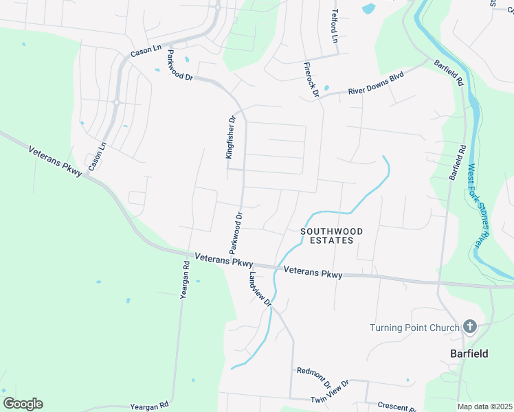 map of restaurants, bars, coffee shops, grocery stores, and more near 1558 Westridge Drive in Murfreesboro