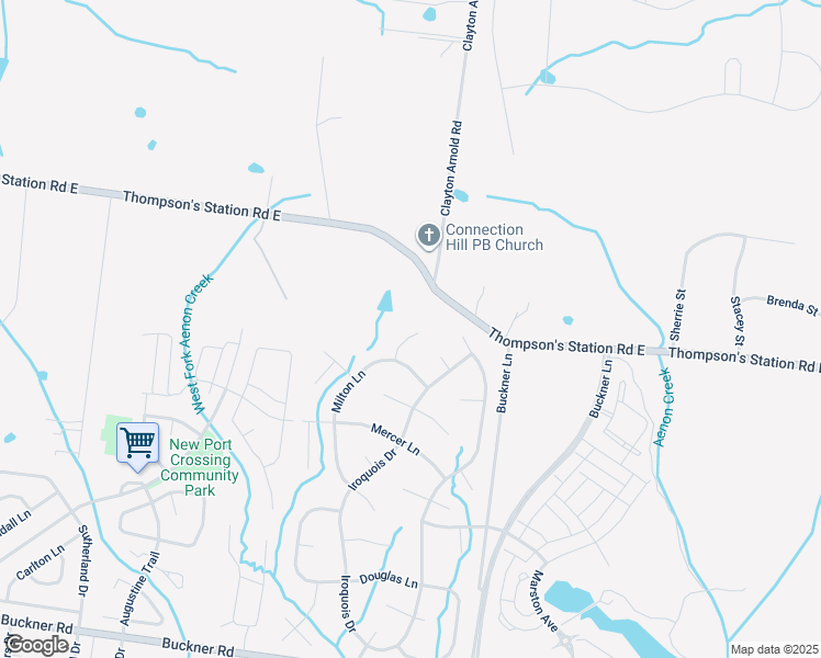 map of restaurants, bars, coffee shops, grocery stores, and more near 3310 Milton Court in Thompson's Station