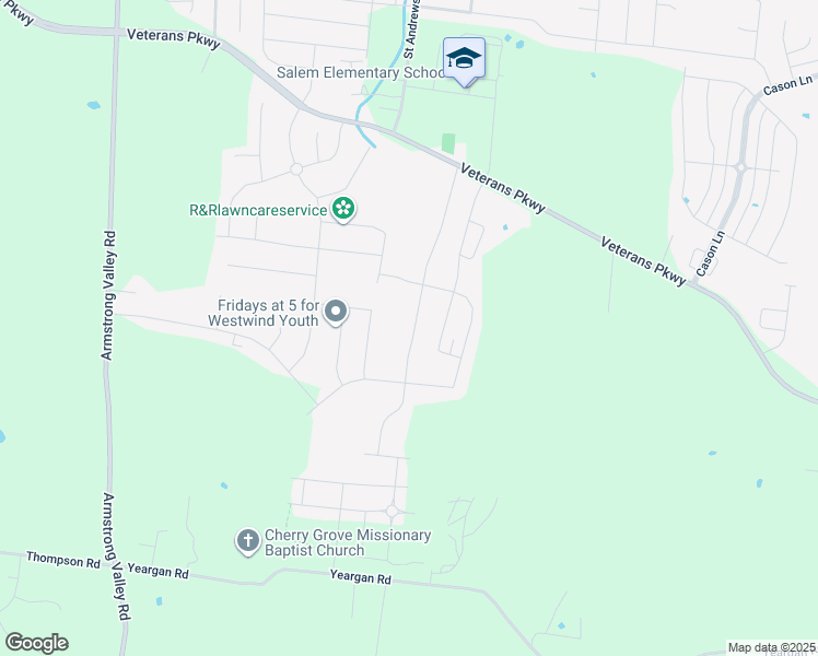 map of restaurants, bars, coffee shops, grocery stores, and more near 3632 Pitchers Lane in Murfreesboro