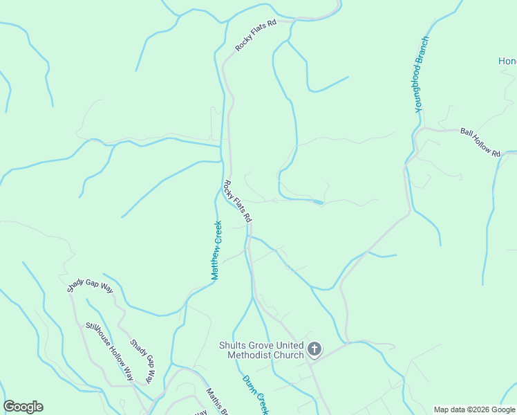 map of restaurants, bars, coffee shops, grocery stores, and more near 676 Rocky Flats Road in Cosby