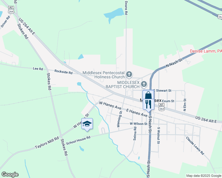 map of restaurants, bars, coffee shops, grocery stores, and more near 11800 West Finch Avenue in Middlesex