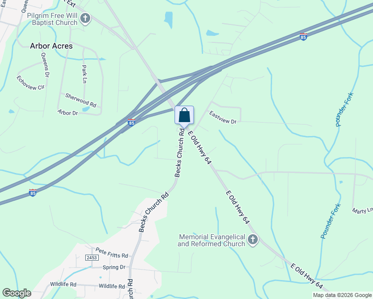 map of restaurants, bars, coffee shops, grocery stores, and more near 231 Becks Church Road in Lexington