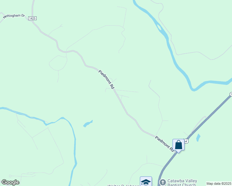 map of restaurants, bars, coffee shops, grocery stores, and more near State Road 1423 in Burke County