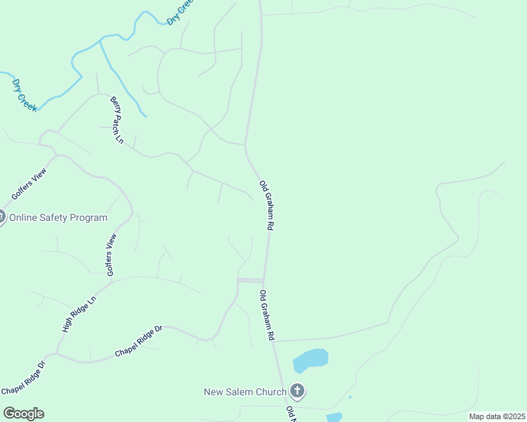 map of restaurants, bars, coffee shops, grocery stores, and more near 951 Berry Patch Lane in Pittsboro