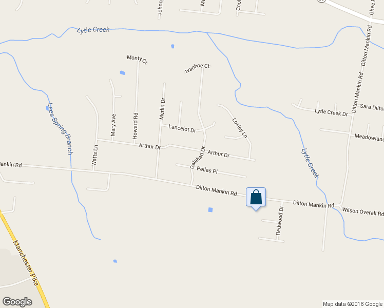 map of restaurants, bars, coffee shops, grocery stores, and more near 3007 Arthur Drive in Murfreesboro