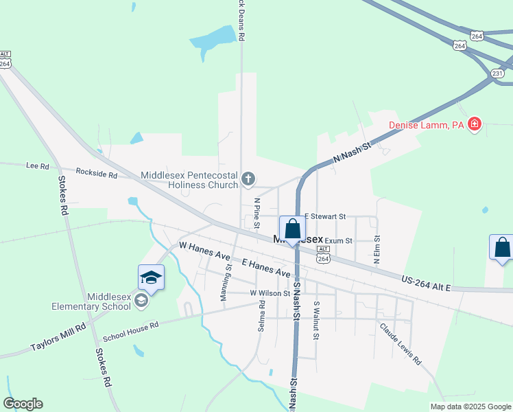 map of restaurants, bars, coffee shops, grocery stores, and more near 79 Pine Meadow Way in Middlesex