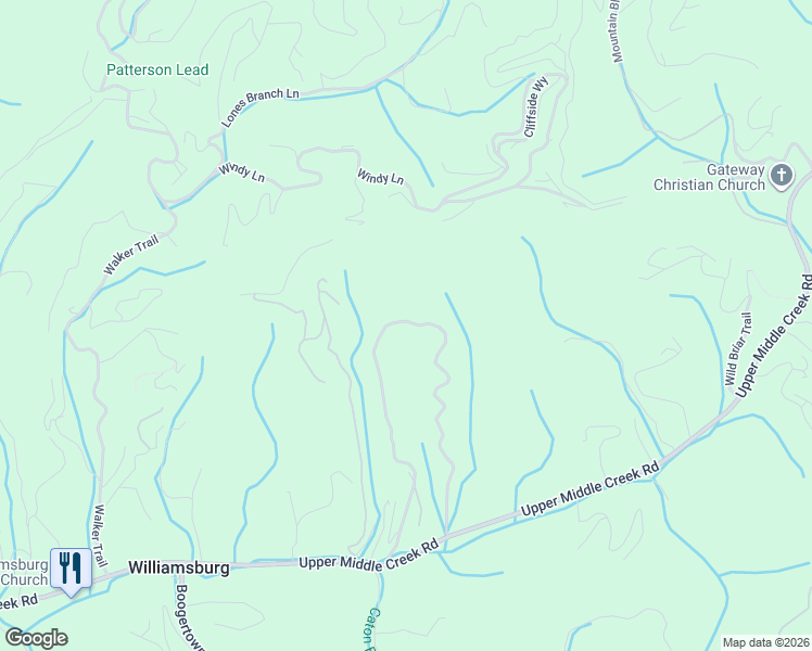 map of restaurants, bars, coffee shops, grocery stores, and more near 1902 Mountain Way in Sevierville