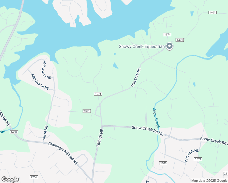 map of restaurants, bars, coffee shops, grocery stores, and more near 4451 16th Street Drive Northeast in Hickory