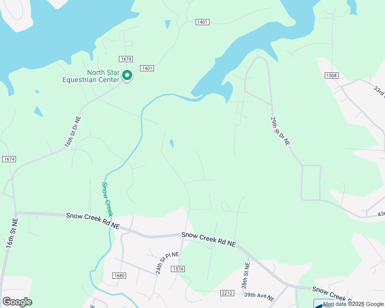 map of restaurants, bars, coffee shops, grocery stores, and more near 4451 25th Street Lane Northeast in Hickory