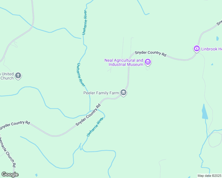 map of restaurants, bars, coffee shops, grocery stores, and more near 5742 Snyder Country Road in Trinity