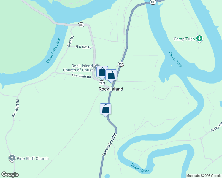 map of restaurants, bars, coffee shops, grocery stores, and more near in Rock Island