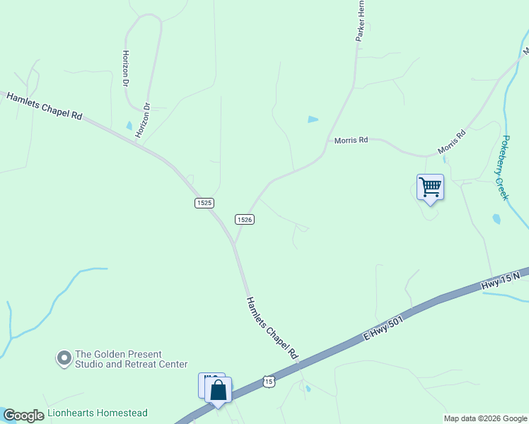 map of restaurants, bars, coffee shops, grocery stores, and more near 168 Parker Herndon Road in Pittsboro