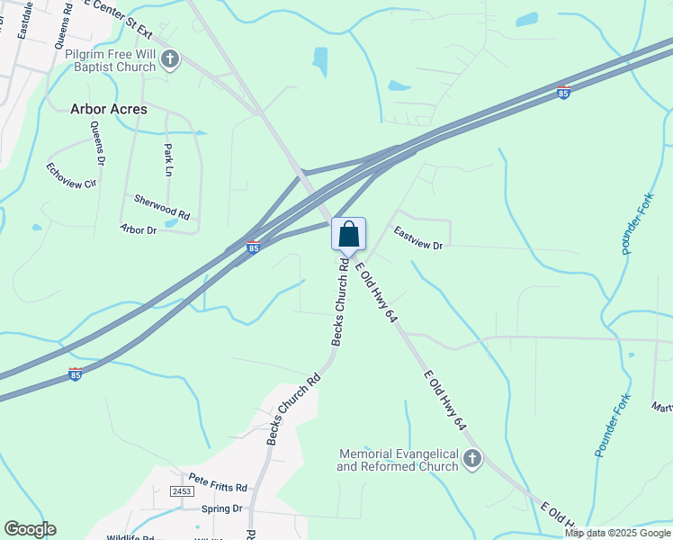 map of restaurants, bars, coffee shops, grocery stores, and more near 170 Becks Church Road in Lexington