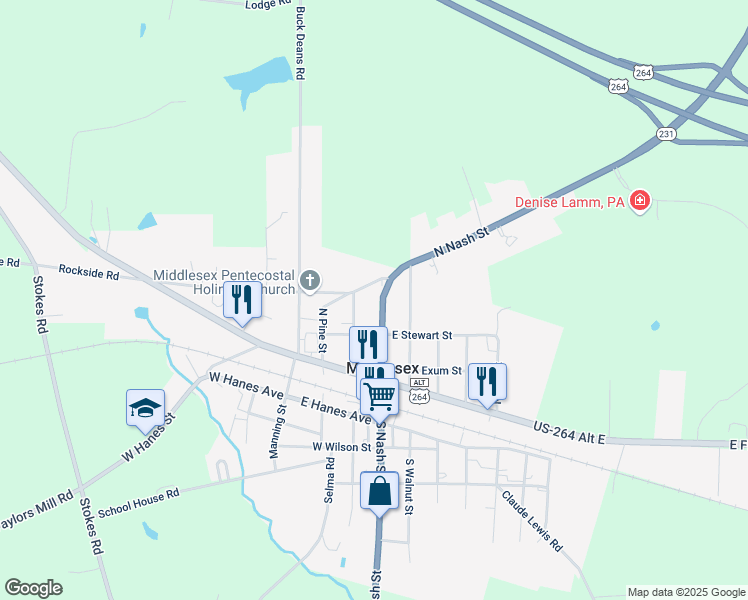 map of restaurants, bars, coffee shops, grocery stores, and more near in 