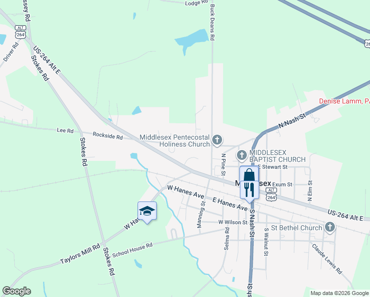 map of restaurants, bars, coffee shops, grocery stores, and more near 11575 Rockside Road in Middlesex