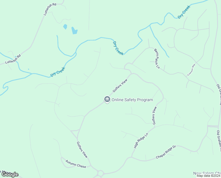 map of restaurants, bars, coffee shops, grocery stores, and more near 646 Golfers View in Pittsboro